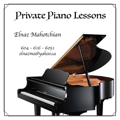 Private Piano lessons